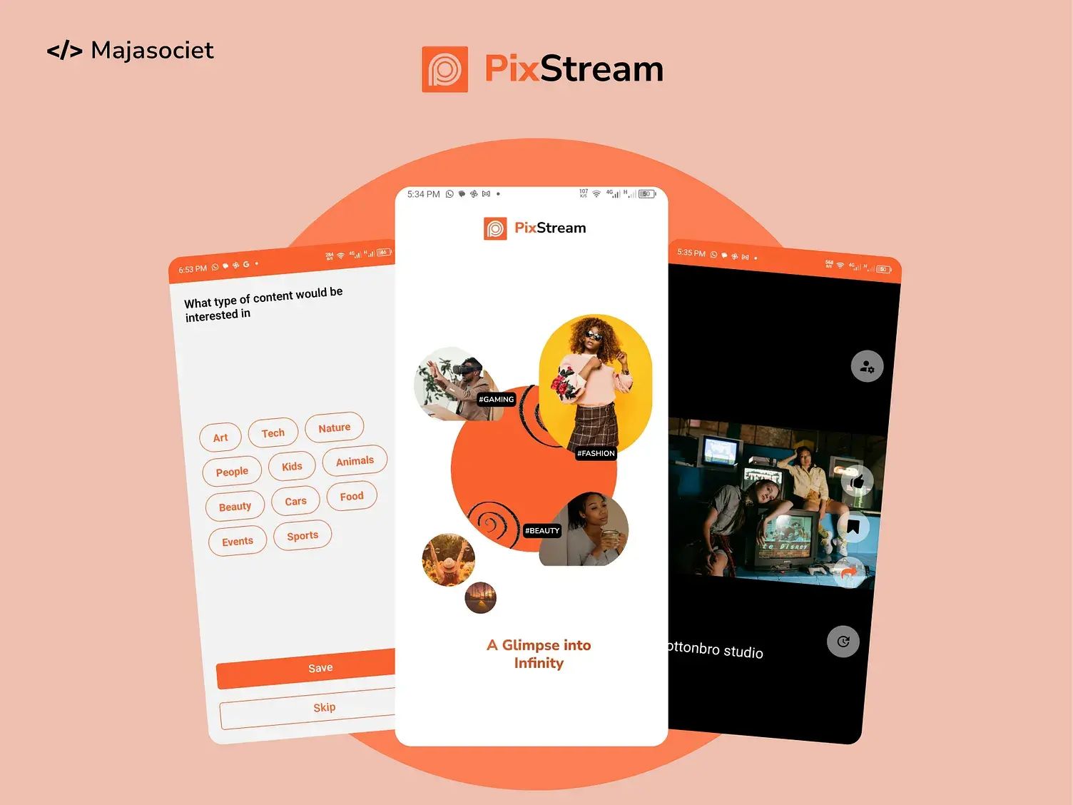 Screenshot of PixStream